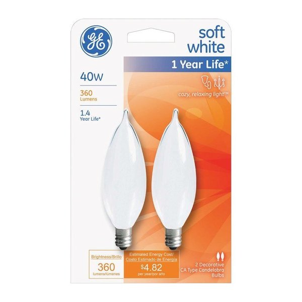 Current Ge 2Pk 40W Fros Bt Bulb 66106